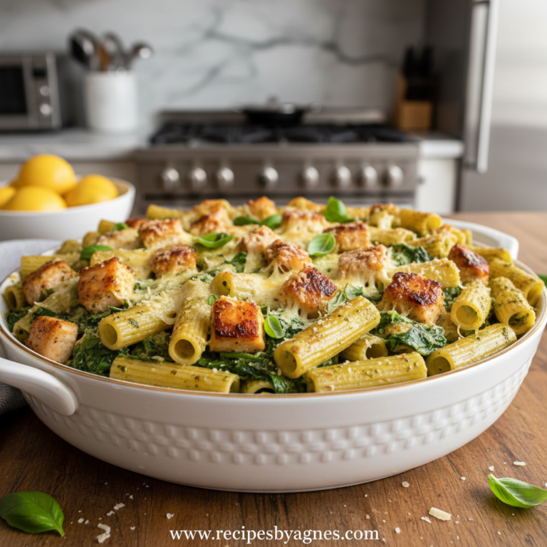 creamy-pesto-chicken-pasta-bake---easy-recipe_feature