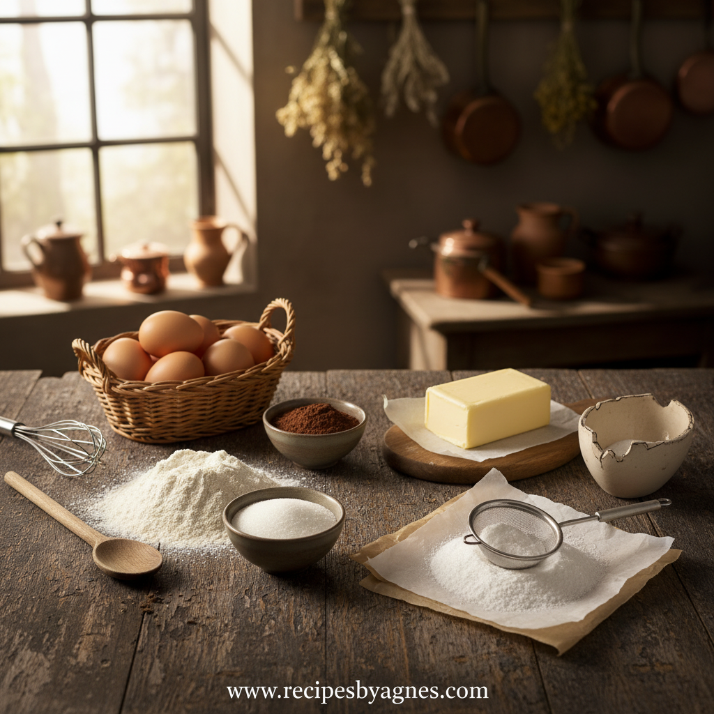 Ingredients for creamy herb chicken and potatoes