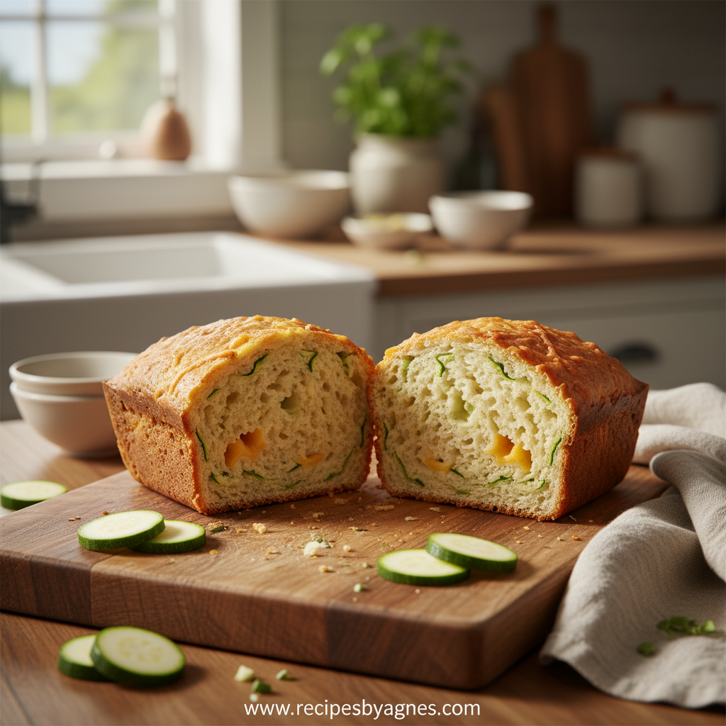 Best Ever Zucchini Cheddar Bread