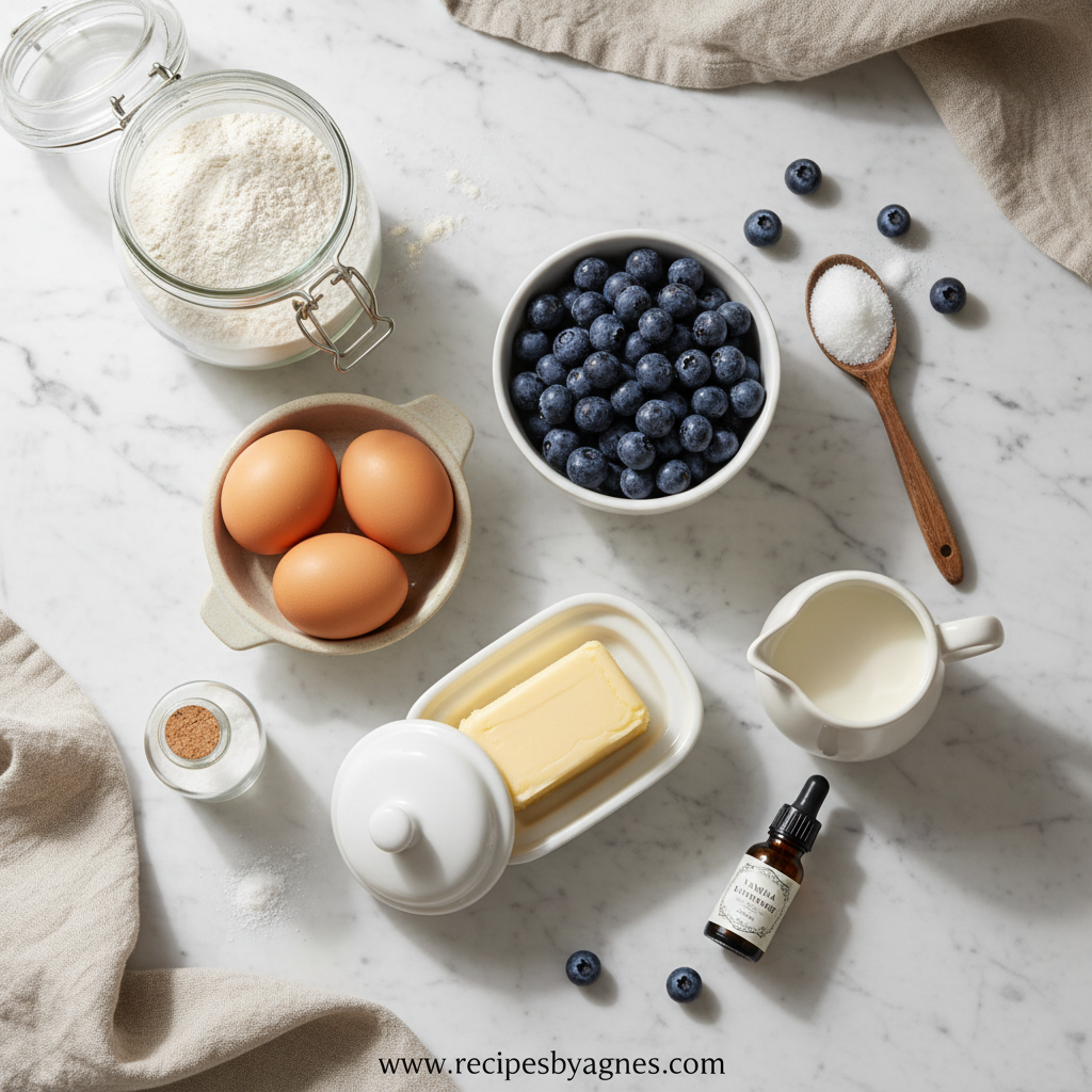 Blueberry Muffin Ingredients