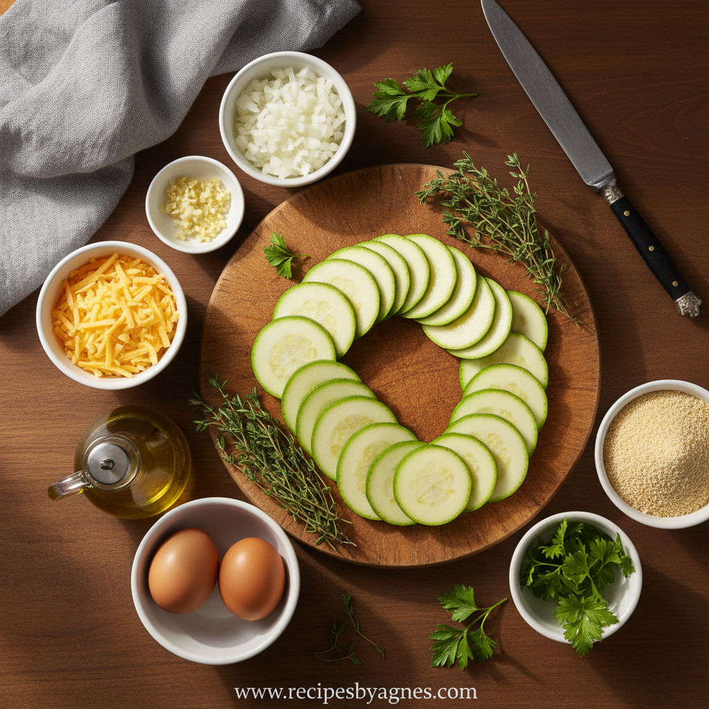 Ingredients for Garden Zucchini Casserole