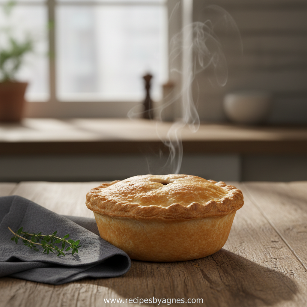 Perfect Beef Pot Pie with golden crust
