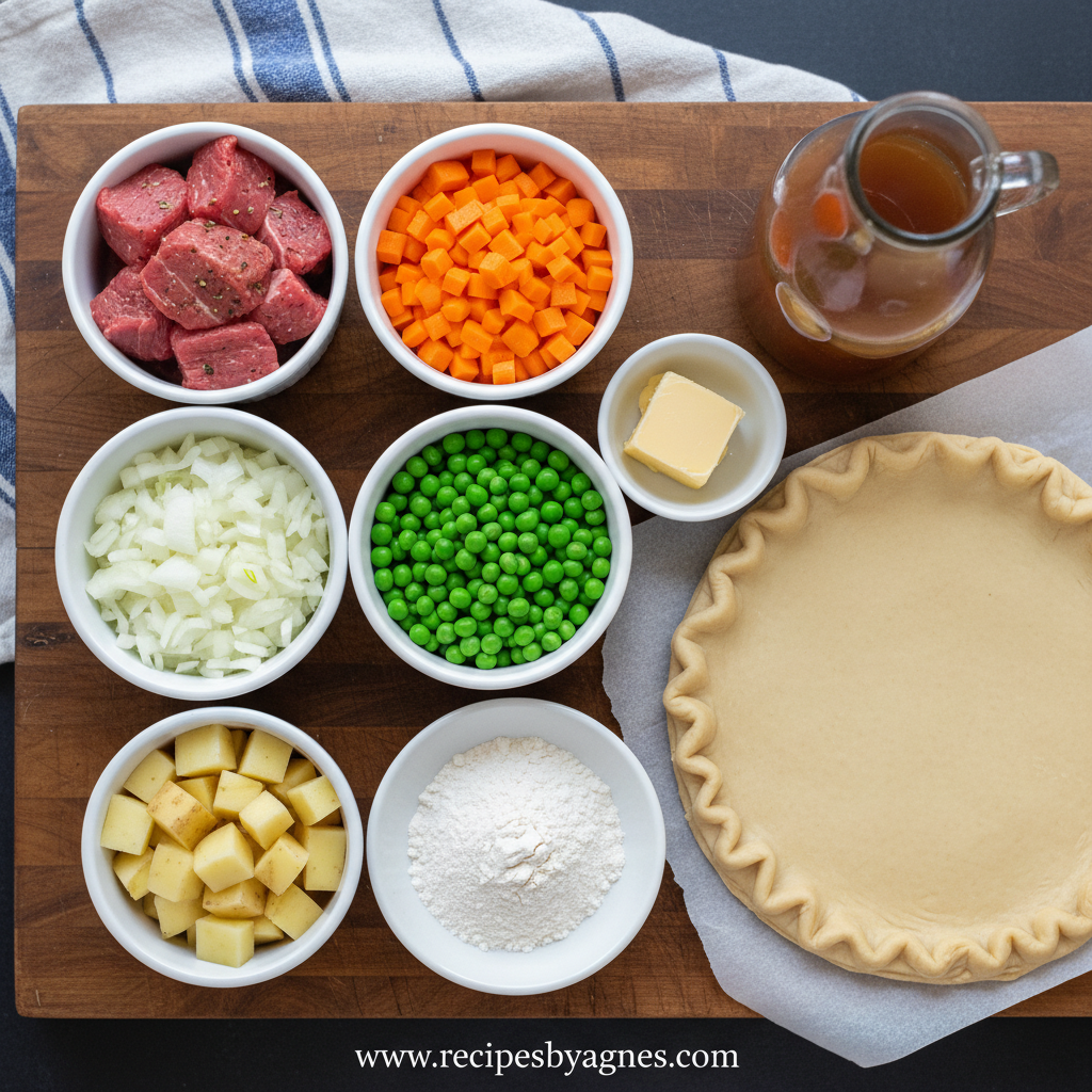 Ingredients for Beef Pot Pie