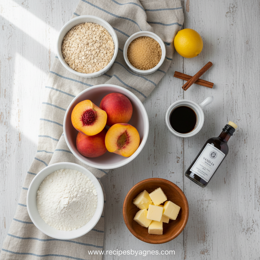 Ingredients for Peach Cobbler