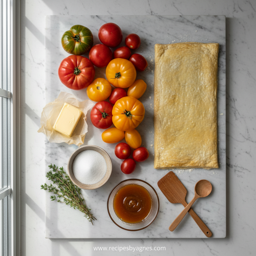 Ingredients for Tomato Tarte Tatin